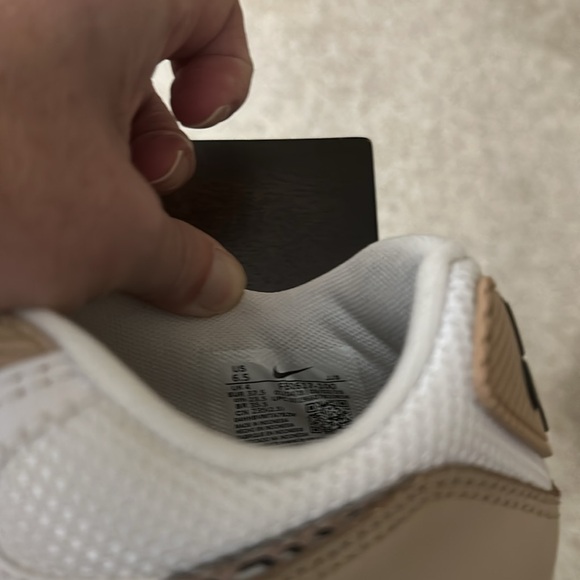 Nike Air Max White and Tan Sneakers - Picture 5 of 6